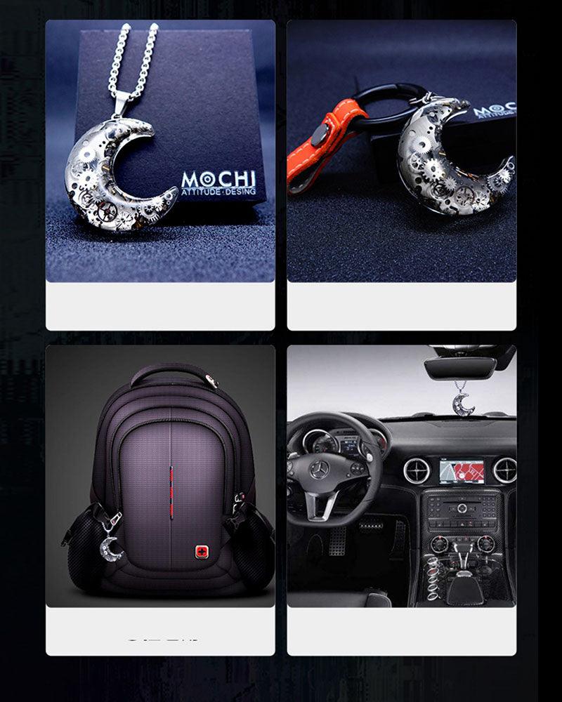 Moon Star Couple Cyberpunk Mechanical Necklace - Image 10