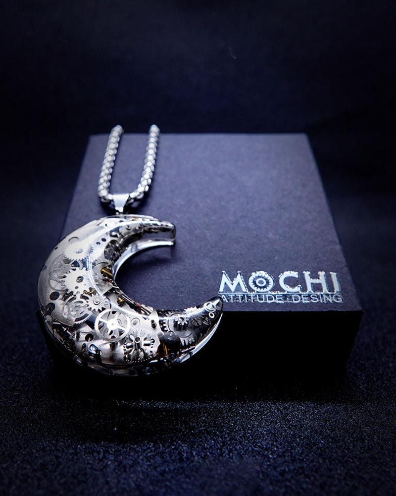 Moon Star Couple Cyberpunk Mechanical Necklace - Image 13