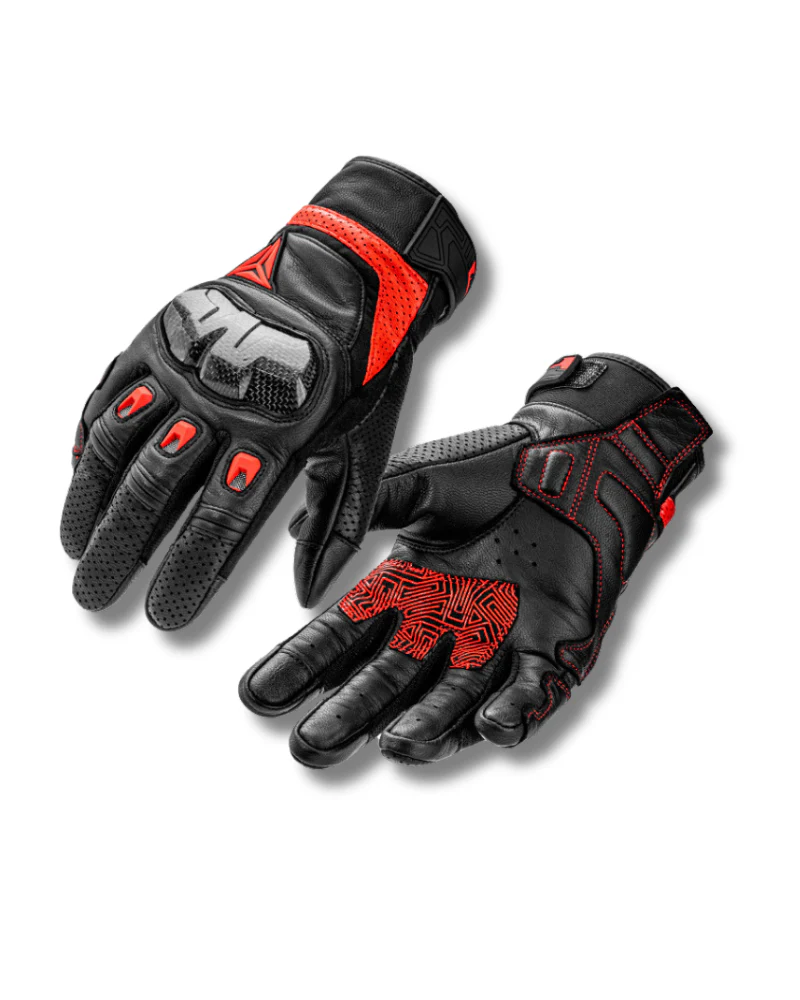 Motorcycle Riding Genuine Leather Breathable Gloves - Image 10