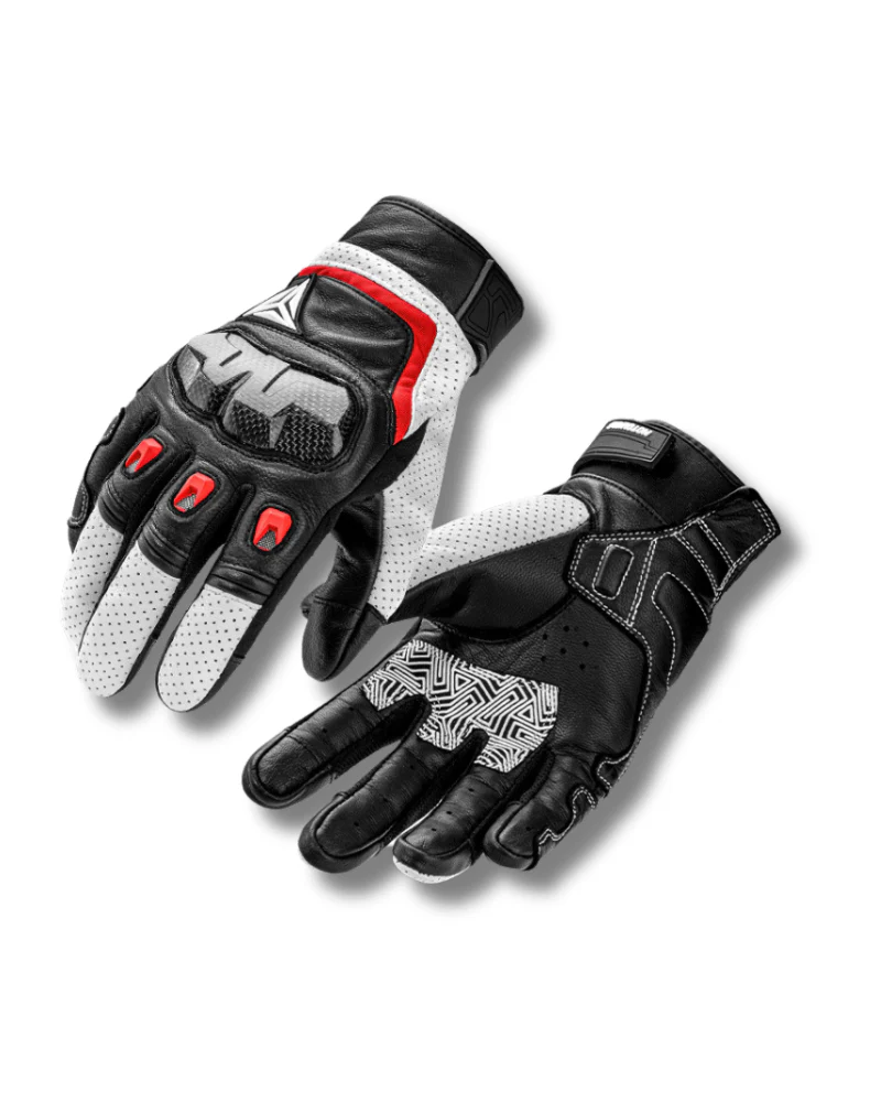 Motorcycle Riding Genuine Leather Breathable Gloves - Image 11