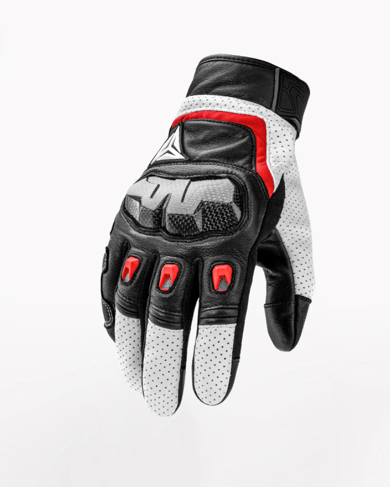 Motorcycle Riding Genuine Leather Breathable Gloves - Image 6