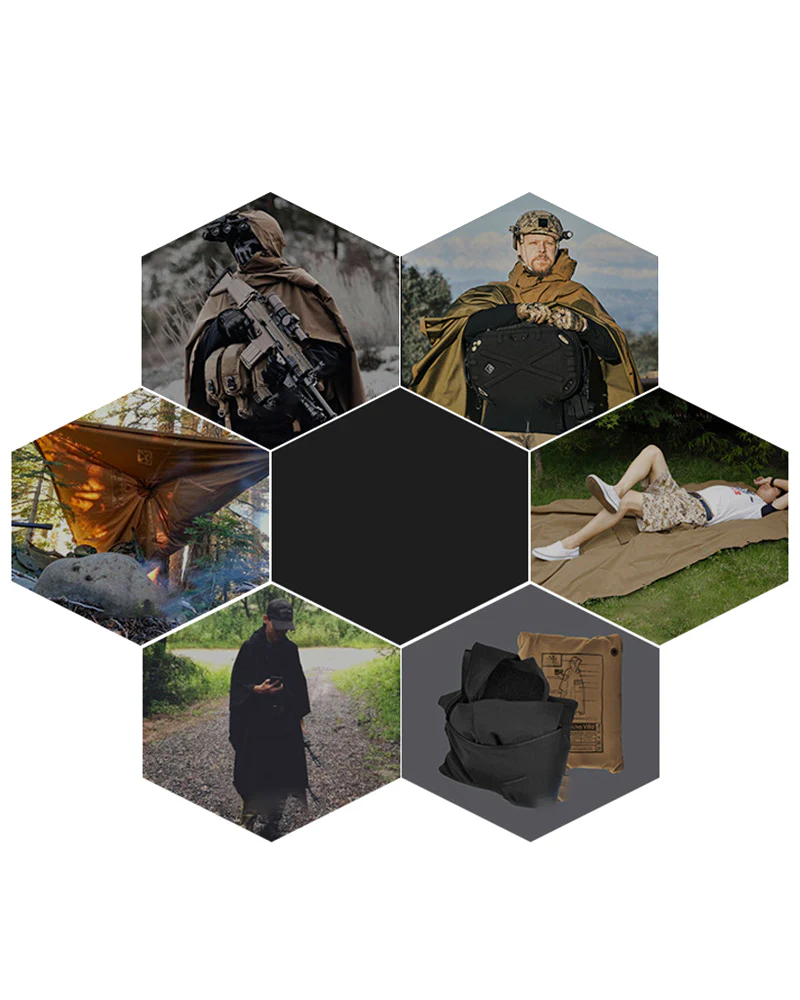 Multifunctional 3L Poncho Rain Coat - Image 12