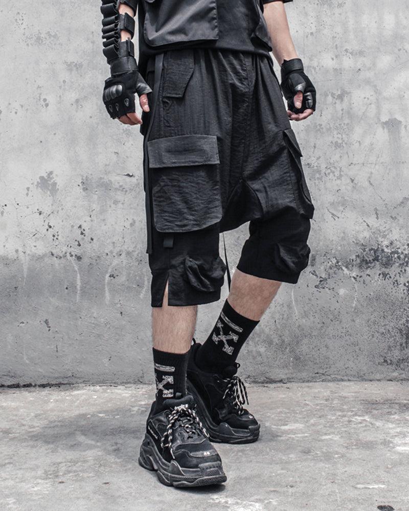 Ninja Techwear Long Cargo Shorts - Image 3