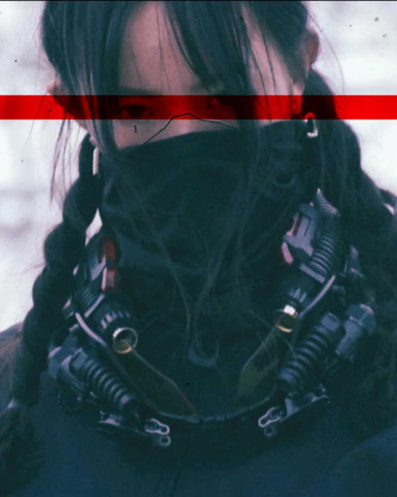 Out of Space Cyberpunk Futuristic Necklace - Image 3