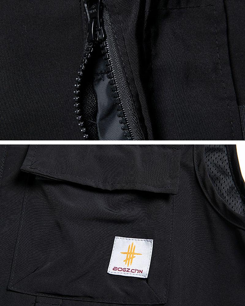 Outdoor Black Sleeveless Cargo Vest - Image 10