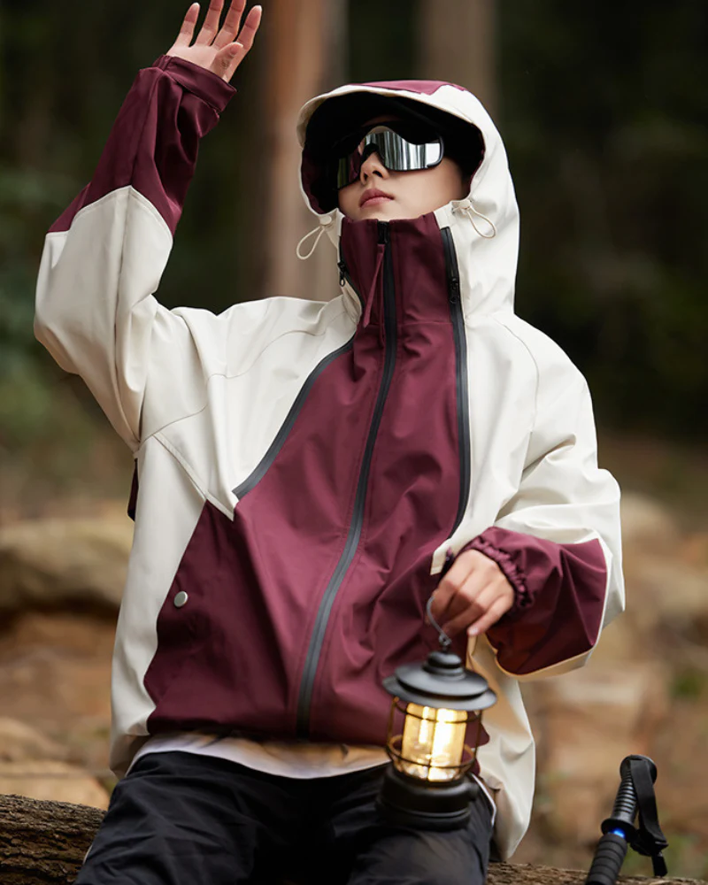 Outdoor Couple Camping Waterproof Jacket - Image 18