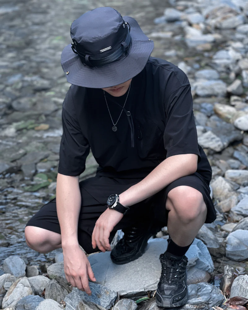 Outdoor Functional Drawstring Bucket Hat - Image 8