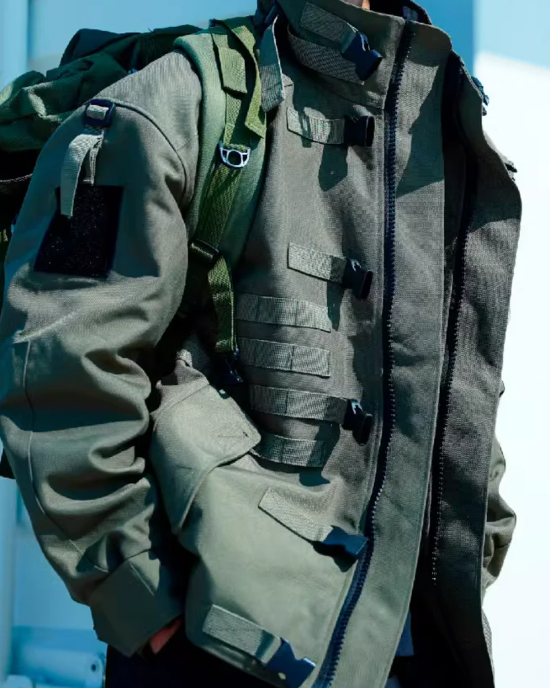 Outdoor Functional Stand Up Collar Tactical Jacket - Image 10