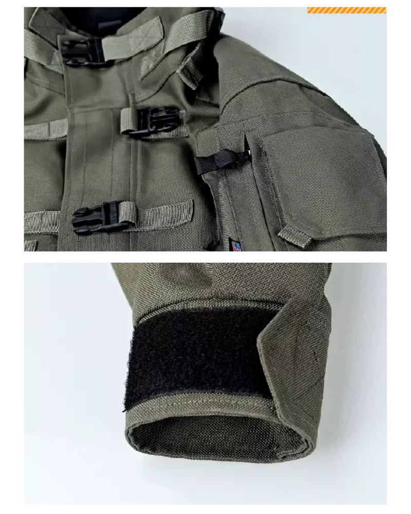 Outdoor Functional Stand Up Collar Tactical Jacket - Image 11