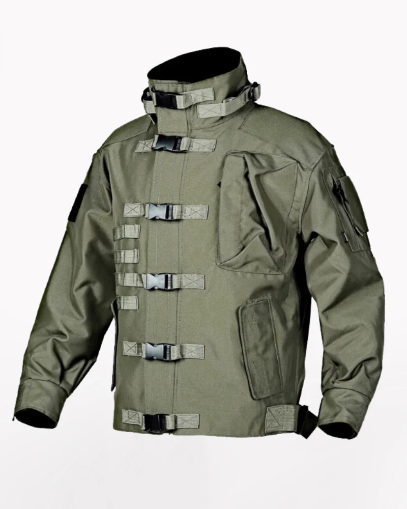 Outdoor Functional Stand Up Collar Tactical Jacket - Image 3