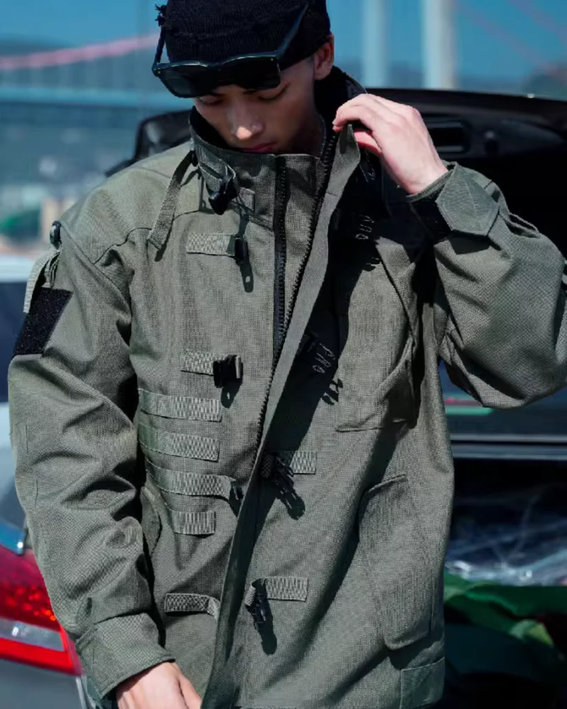 Outdoor Functional Stand Up Collar Tactical Jacket - Image 6