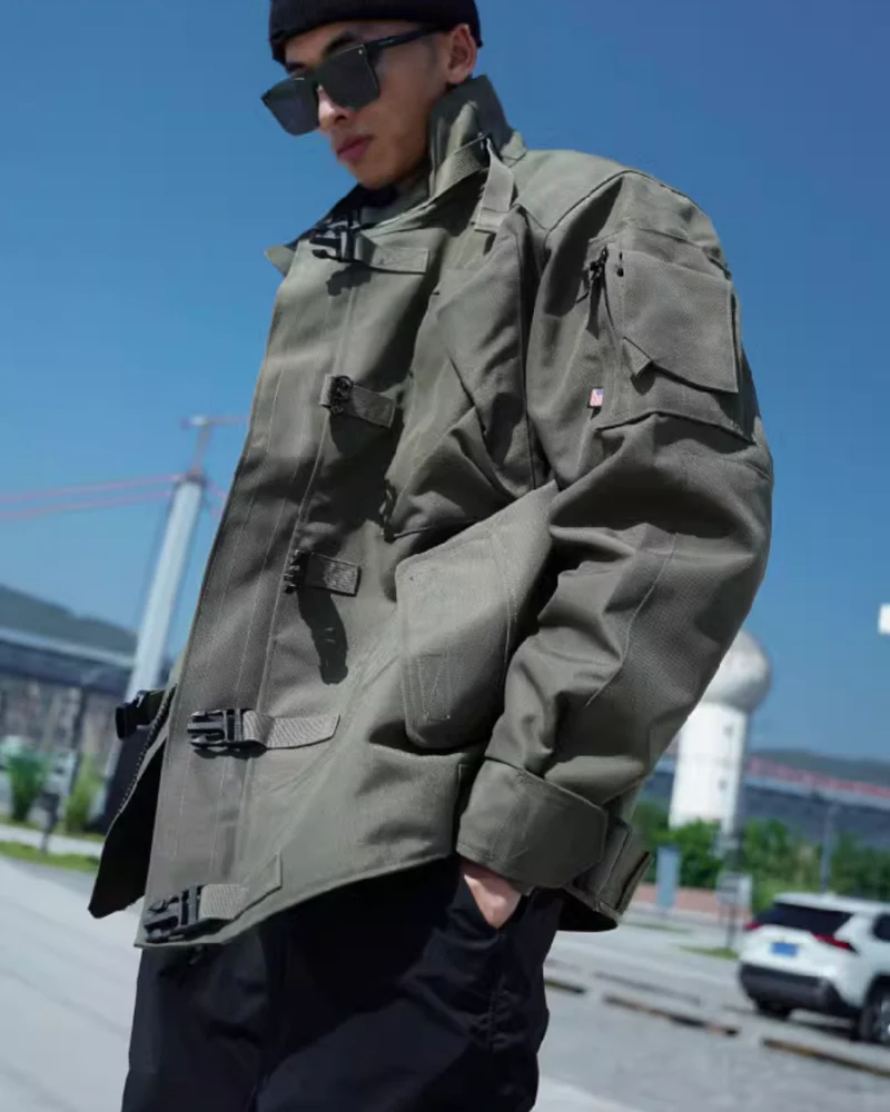 Outdoor Functional Stand Up Collar Tactical Jacket - Image 7