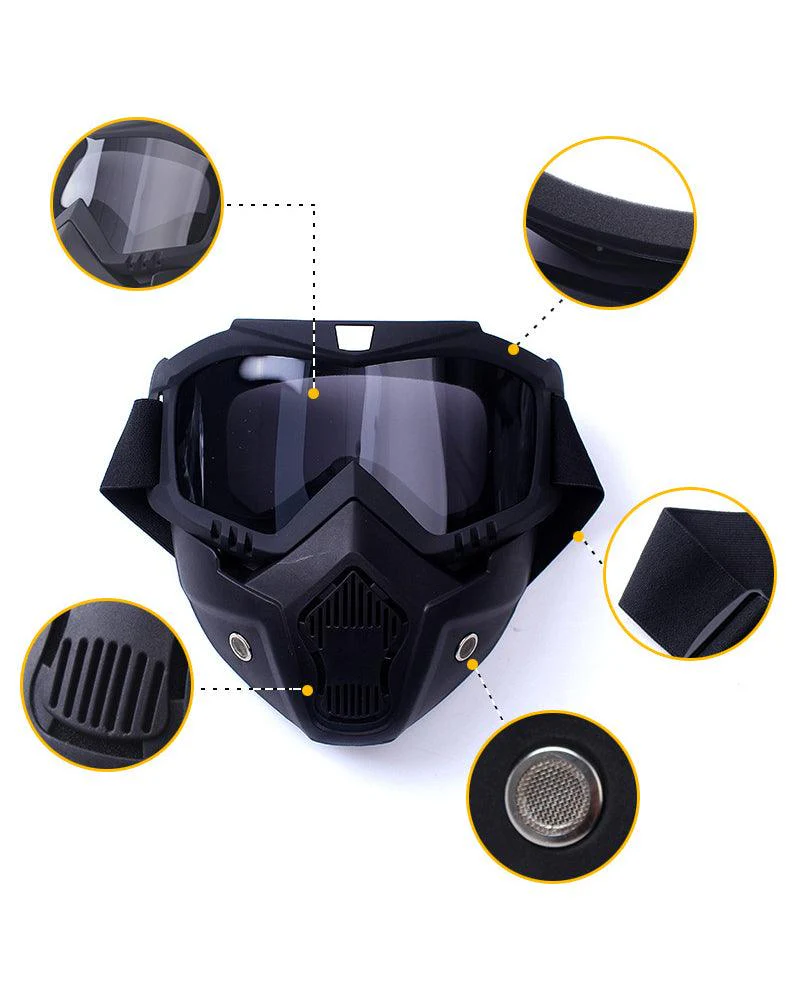 Outdoor Goggles Detachable Full Face Mask - Image 9