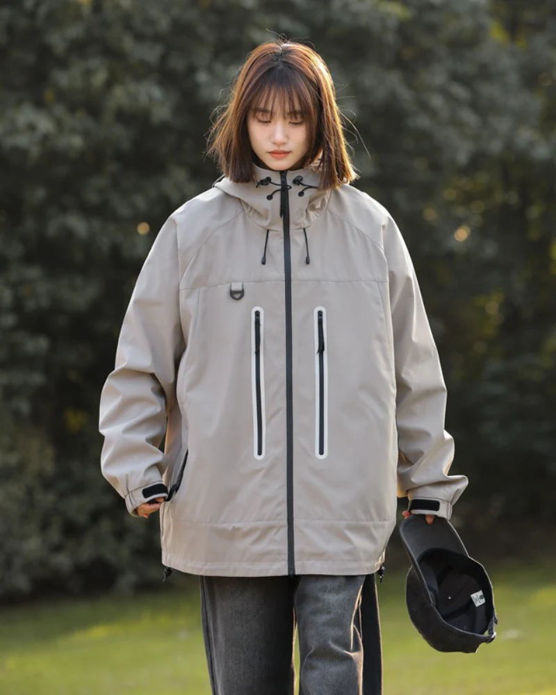 Outdoor Hiking Camping Unisex Reflective Jacket - Image 4