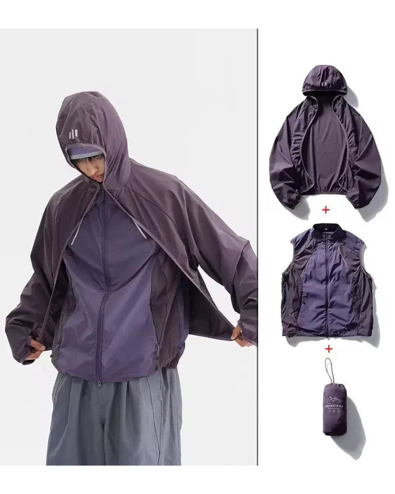 Outdoor Hiking Cycling Two-Piece Couple Sun Protection Jacket - Image 9