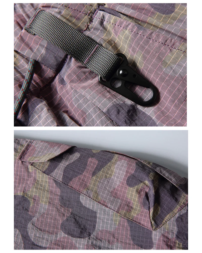 Outdoor Hiking Unisex Lightweight Baggy Camo Pants - Image 11