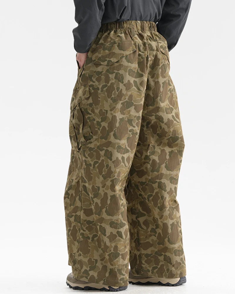 Outdoor Hiking Unisex Lightweight Baggy Camo Pants - Image 4