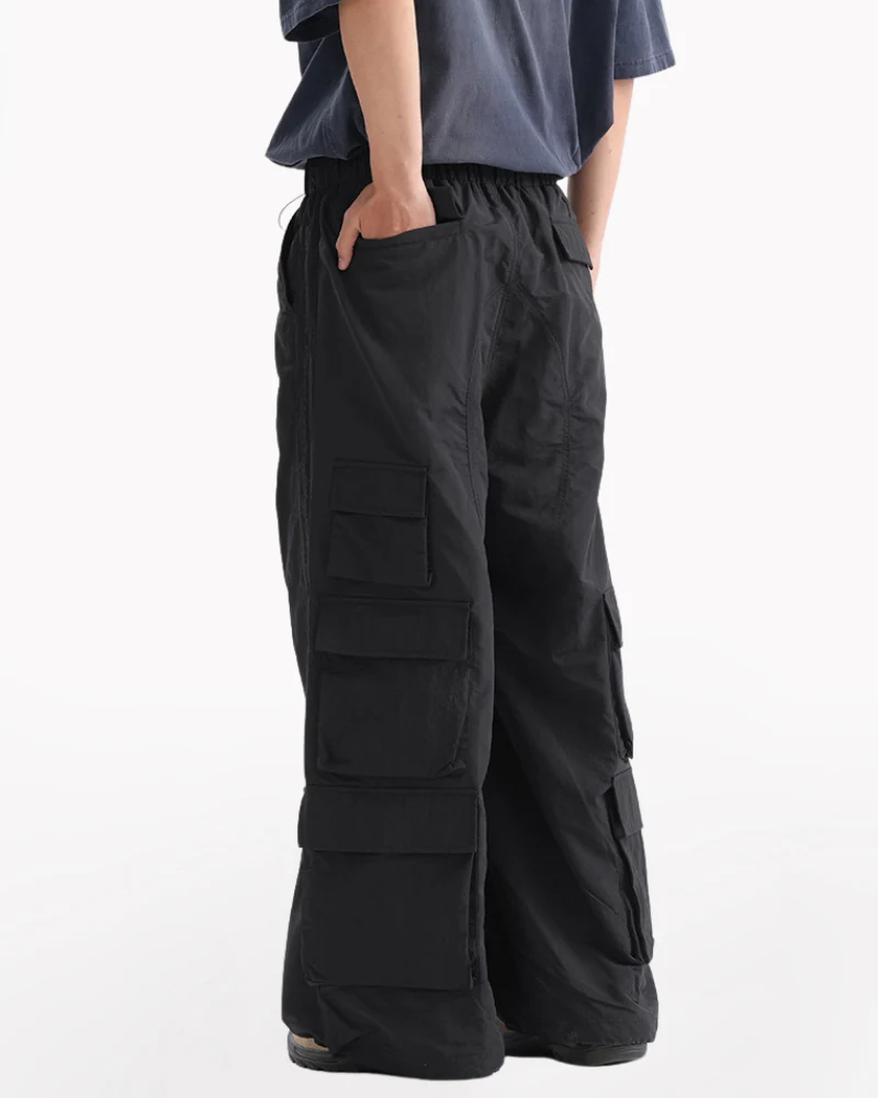 Outdoor Hiking Unisex Multi-Pocket Cargo Baggy Pants - Image 7