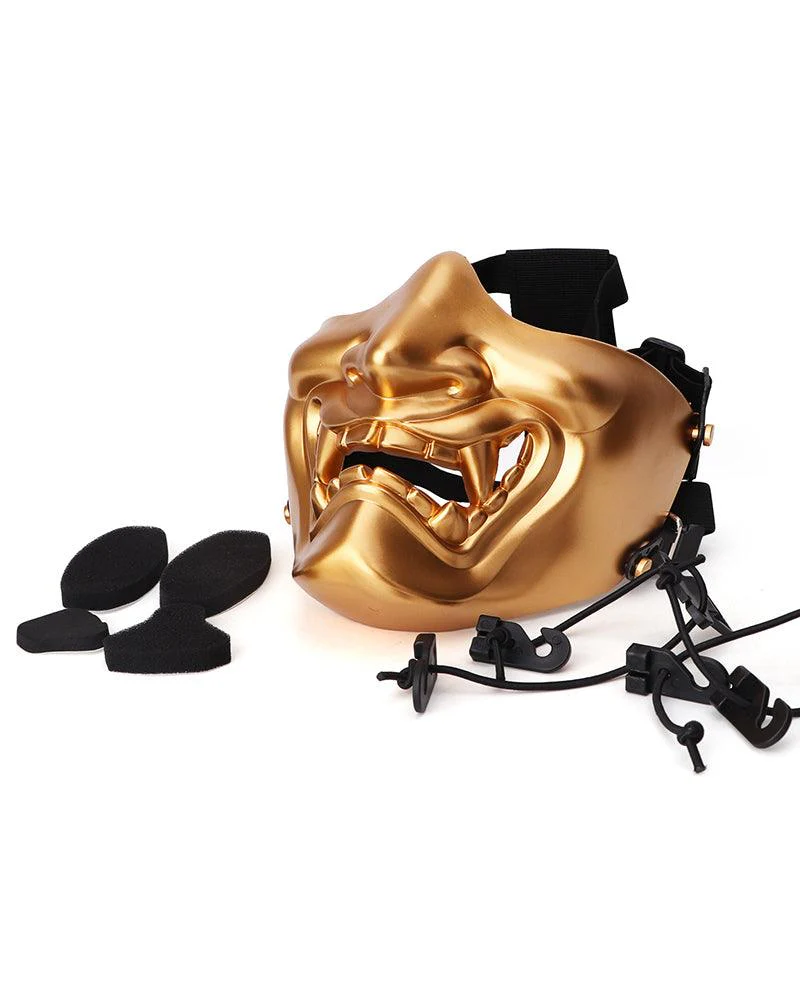 Outdoor Japanese Oni Half Face Mask - Image 9