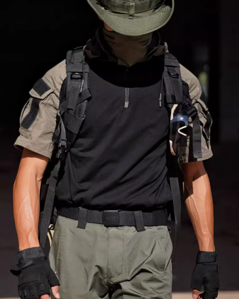 Outdoor Tactical Camo Hooded T-Shirt - Image 10