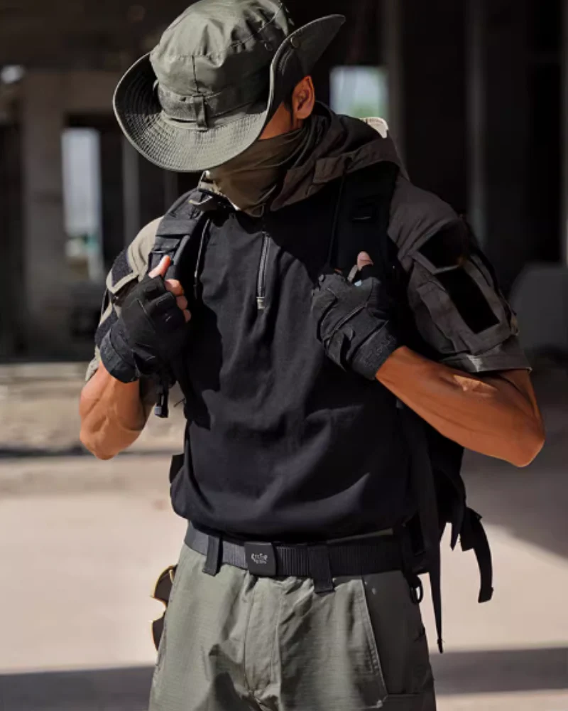 Outdoor Tactical Camo Hooded T-Shirt - Image 12
