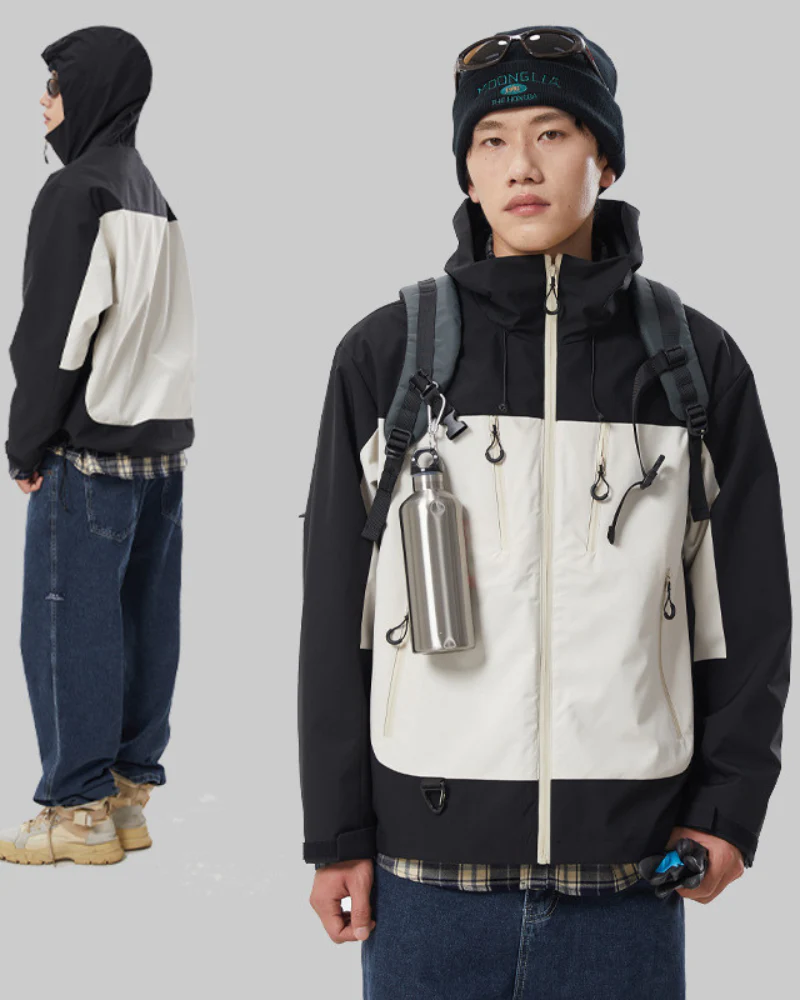 Outdoor Unisex Hiking Camping Waterproof 3-in-1 Jacket - Image 10