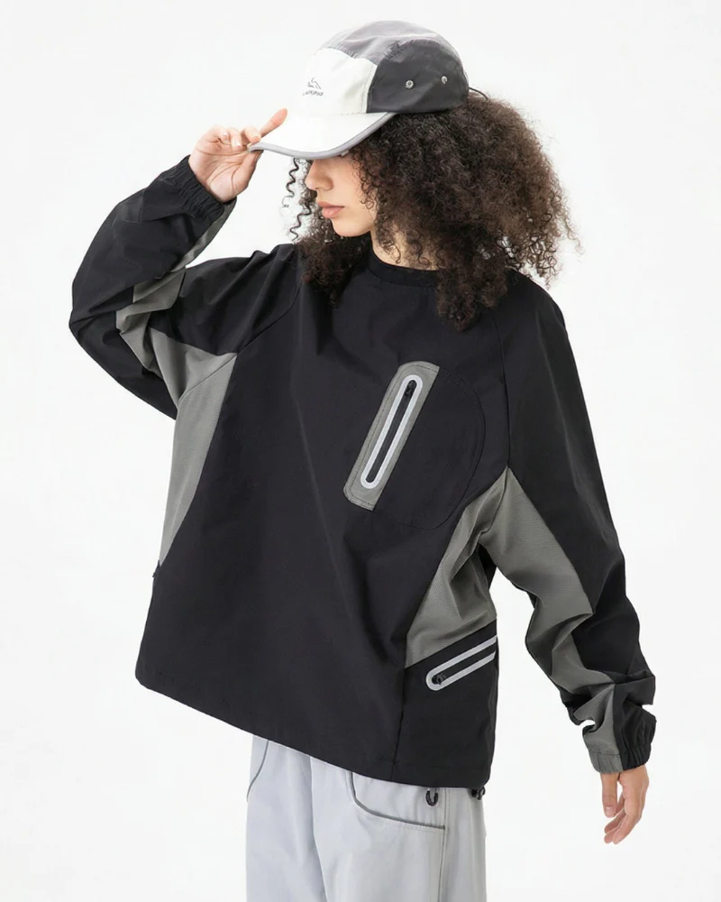 Outdoor Unisex Water-Resistant Technical Pullover Sweatshirt - Image 2