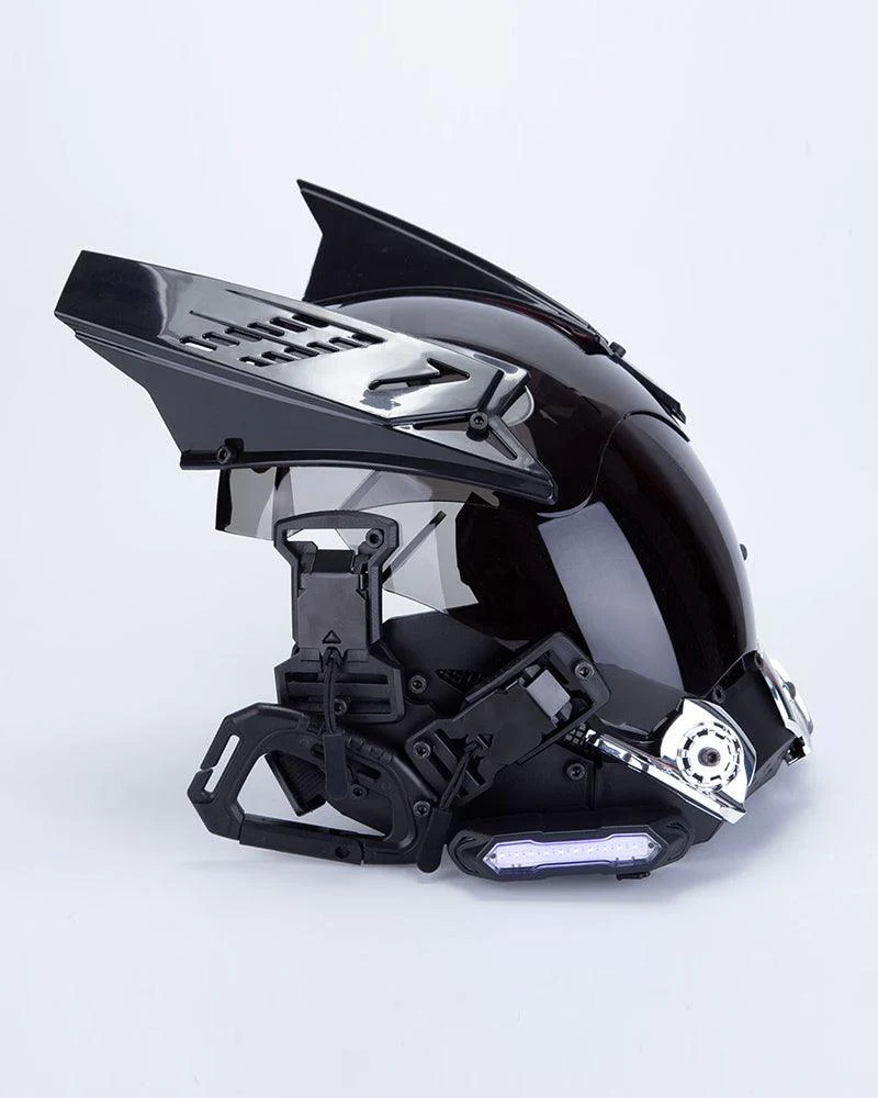Over the Rainbow Rhythm Cyberpunk Helmet Mask ( Customizable Text And Image Available) - Image 17