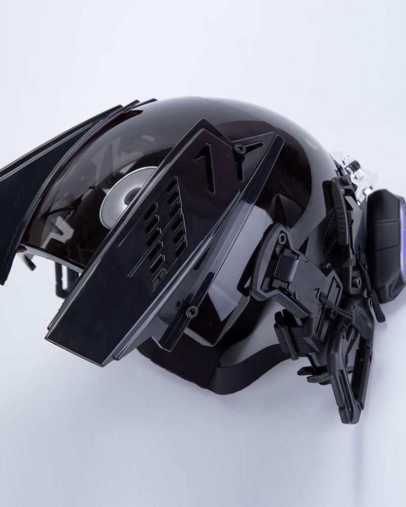 Over the Rainbow Rhythm Cyberpunk Helmet Mask ( Customizable Text And Image Available) - Image 18