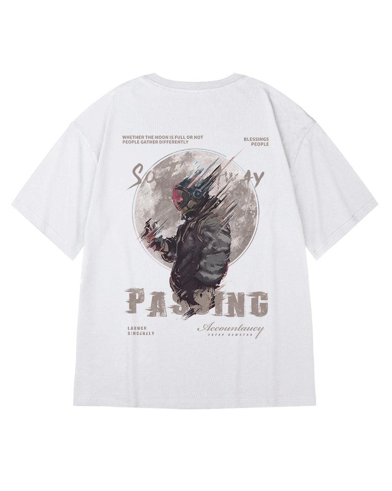 Oversize Streetwear Astronaut Graphic T-Shirt - Image 3