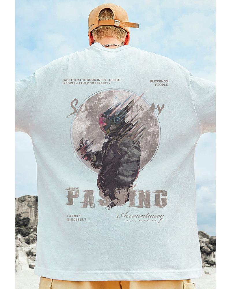 Oversize Streetwear Astronaut Graphic T-Shirt - Image 4
