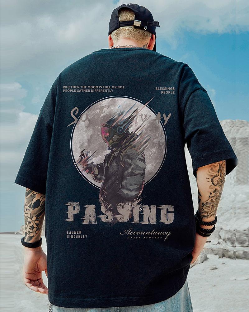 Oversize Streetwear Astronaut Graphic T-Shirt - Image 5