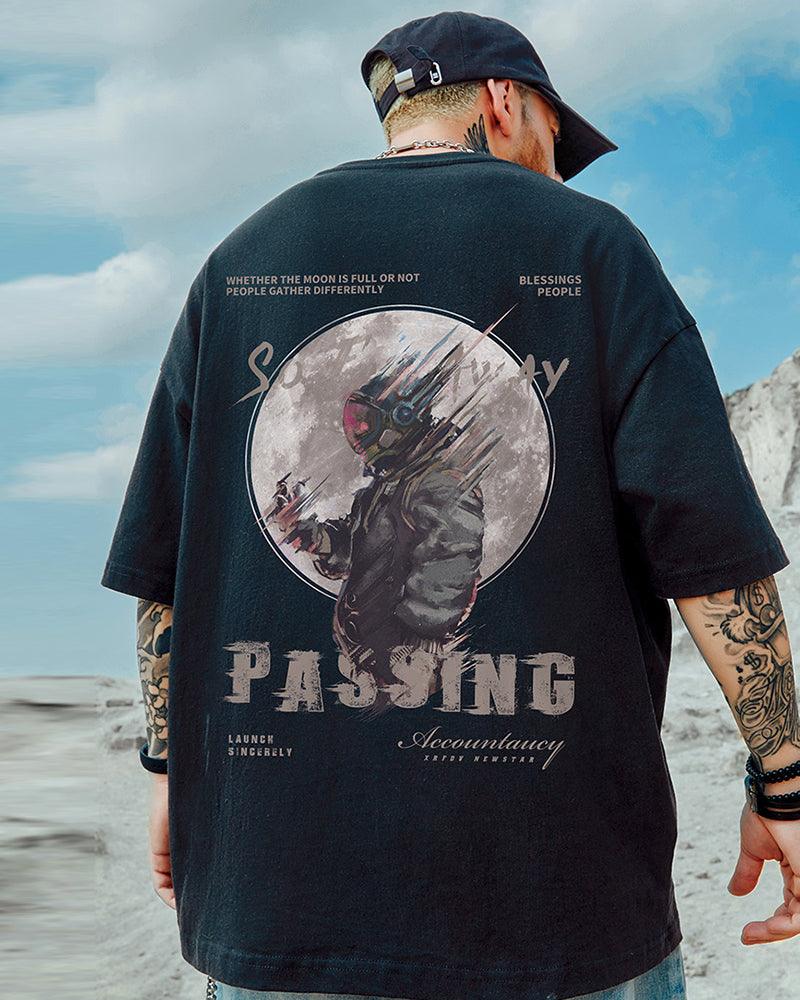 Oversize Streetwear Astronaut Graphic T-Shirt - Image 7
