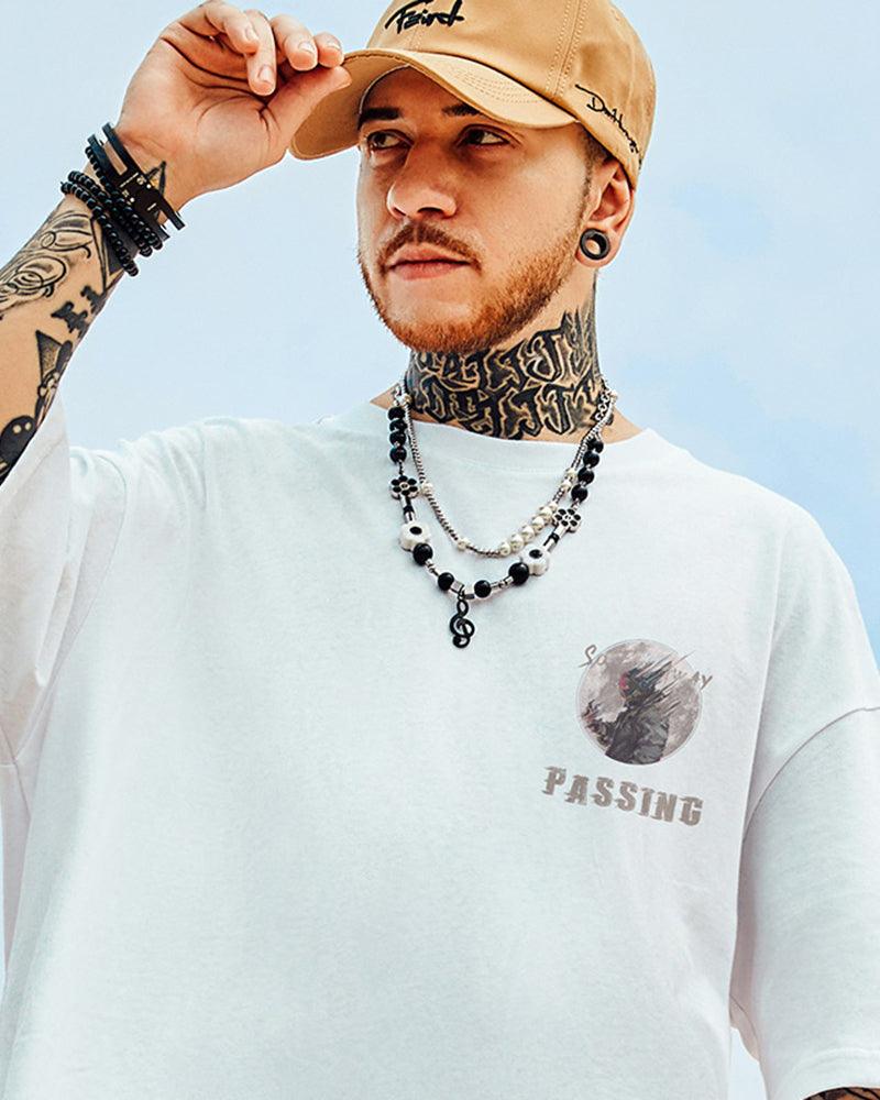 Oversize Streetwear Astronaut Graphic T-Shirt - Image 8