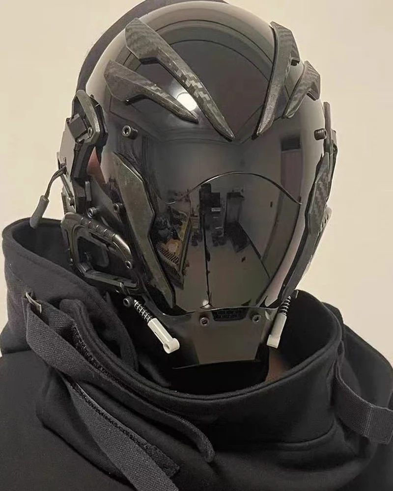 Party Music Festival Cyberpunk Helmet Mask - Image 4