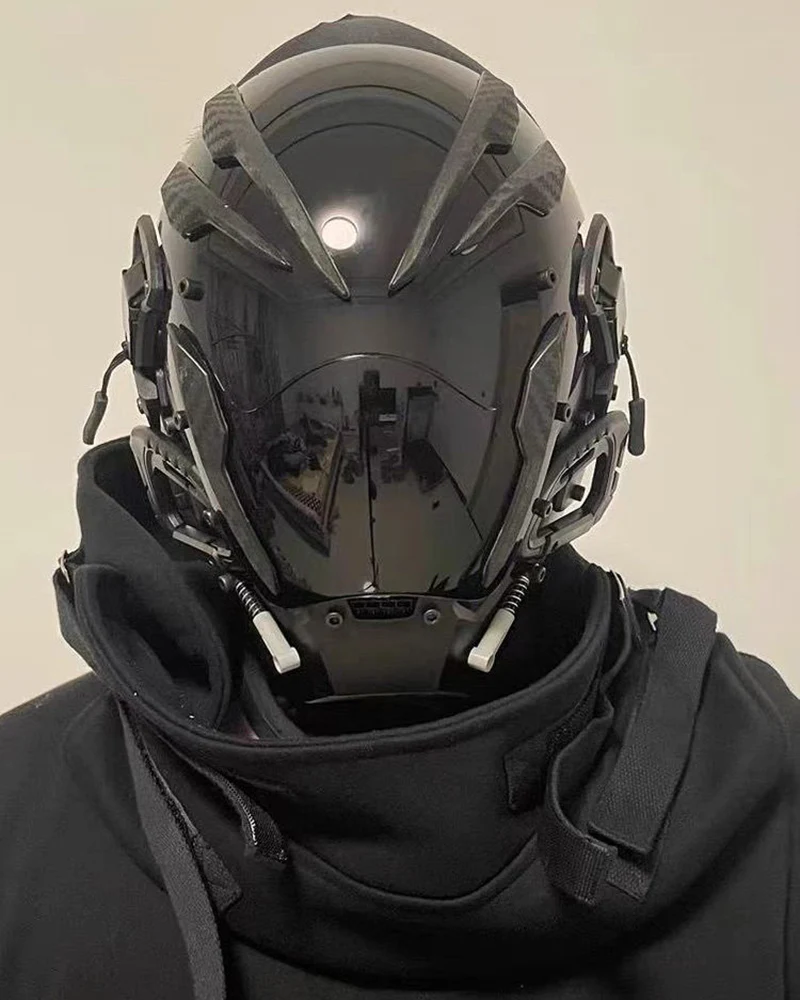 Party Music Festival Cyberpunk Helmet Mask - Image 5