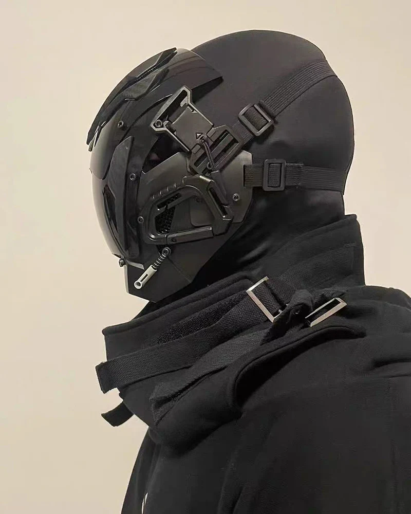 Party Music Festival Cyberpunk Helmet Mask - Image 6