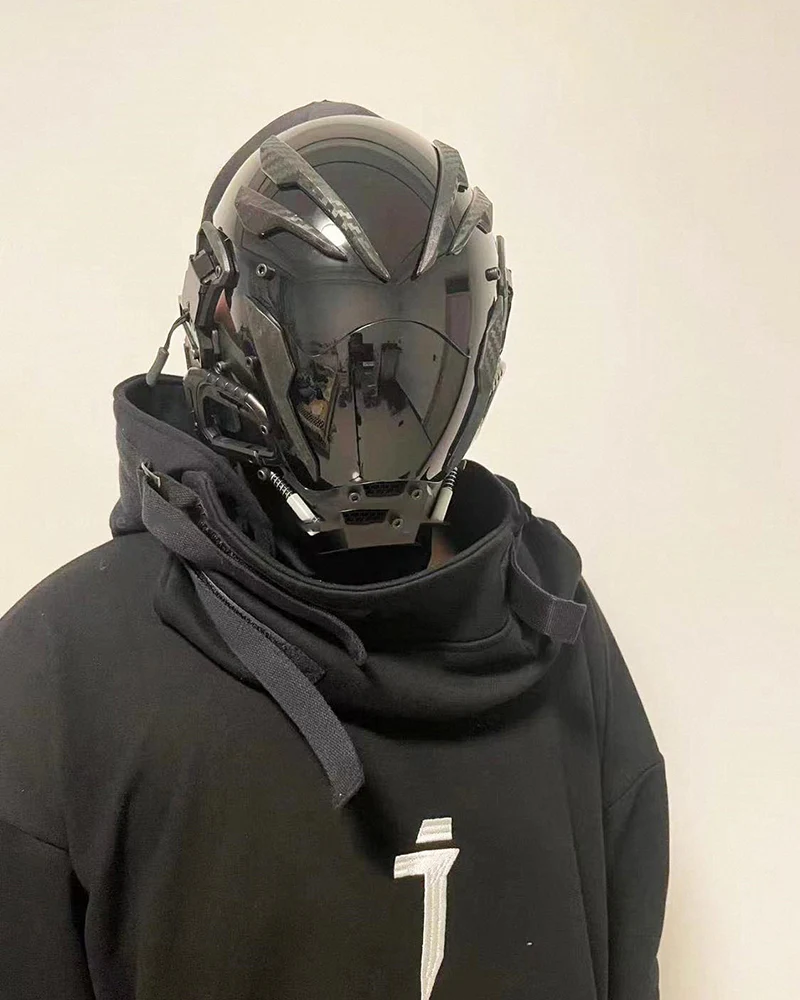 Party Music Festival Cyberpunk Helmet Mask - Image 7