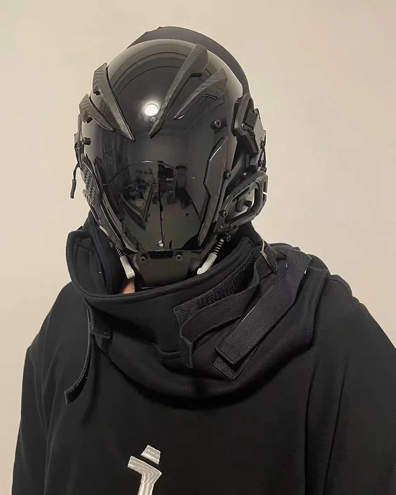 Party Music Festival Cyberpunk Helmet Mask - Image 8