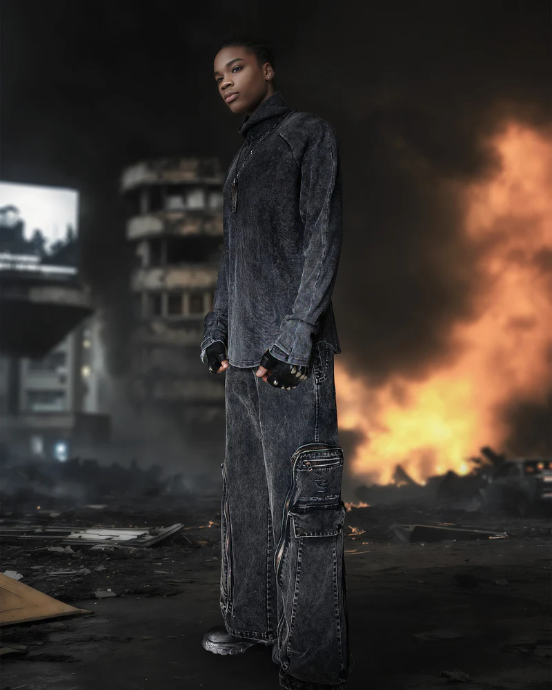 Post-Apocalyptic Turtleneck Base-Layer Sweatshirt - Image 6
