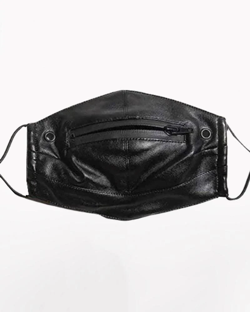 Punk Boy Zipper Leather Mask