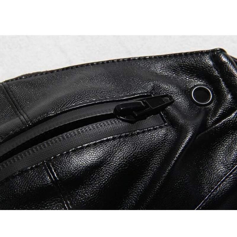 Punk Boy Zipper Leather Mask - Image 10