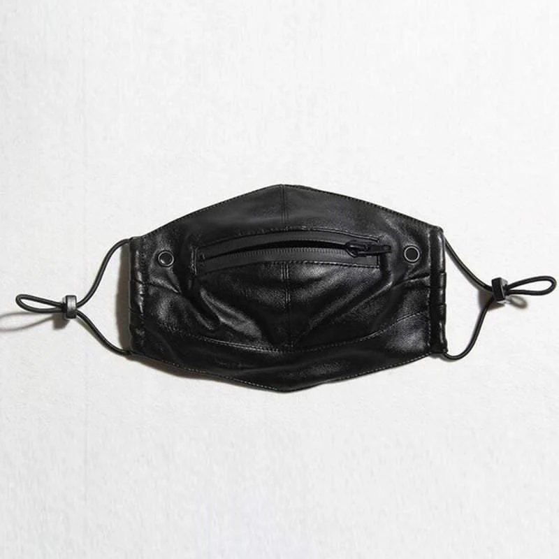 Punk Boy Zipper Leather Mask - Image 7