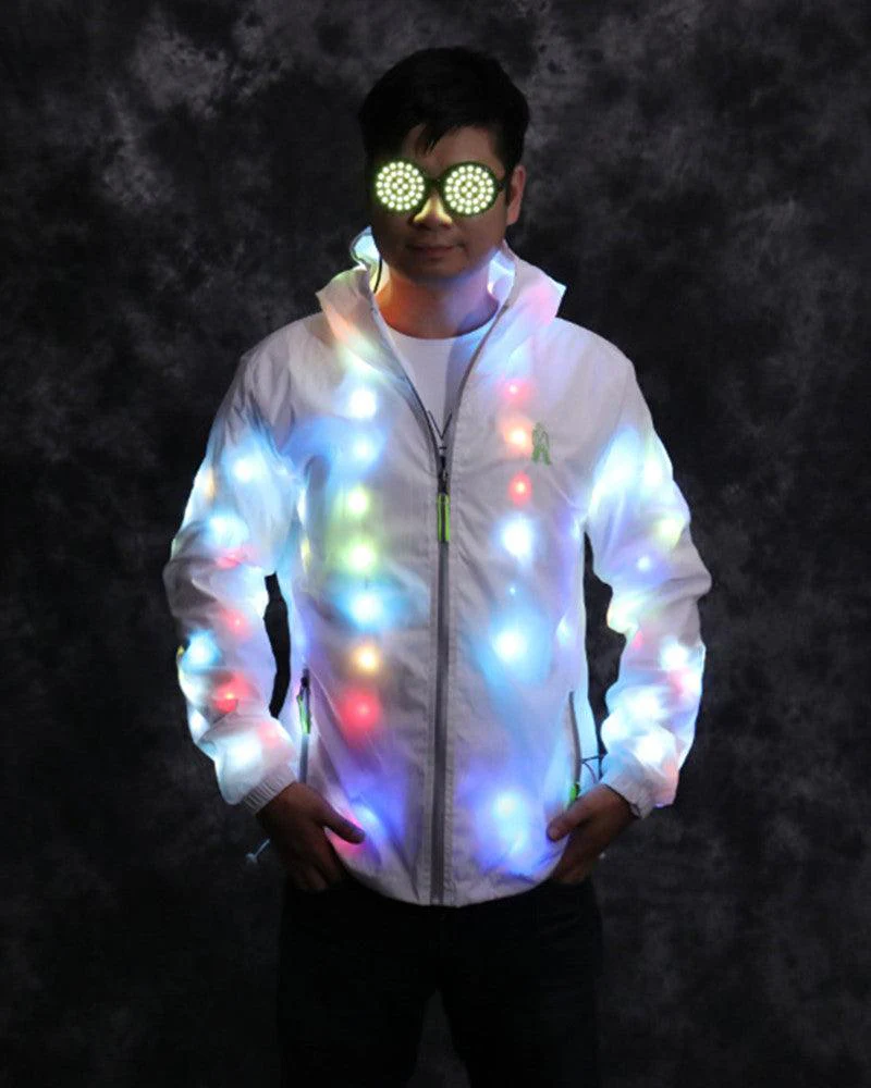 Rave Clothing Led Colorful Light Up Jacket - Image 5