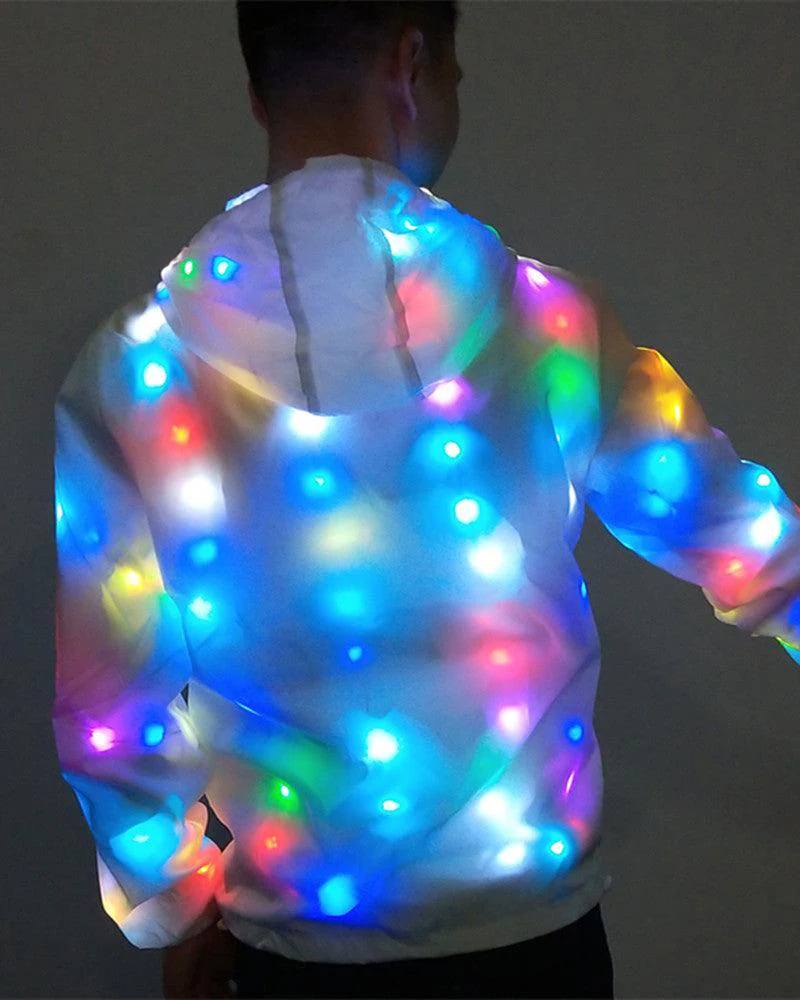 Rave Clothing Led Colorful Light Up Jacket - Image 6