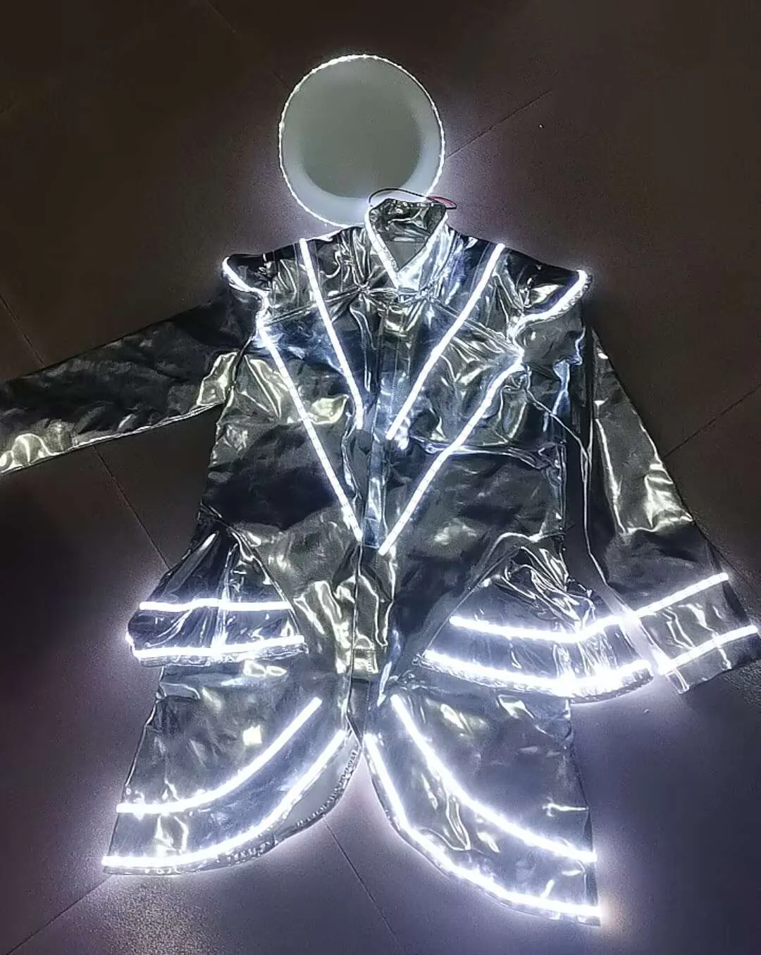 Rave Clothing Led Dj Performance Light-up Costume（Hat And Clothing） - Image 5