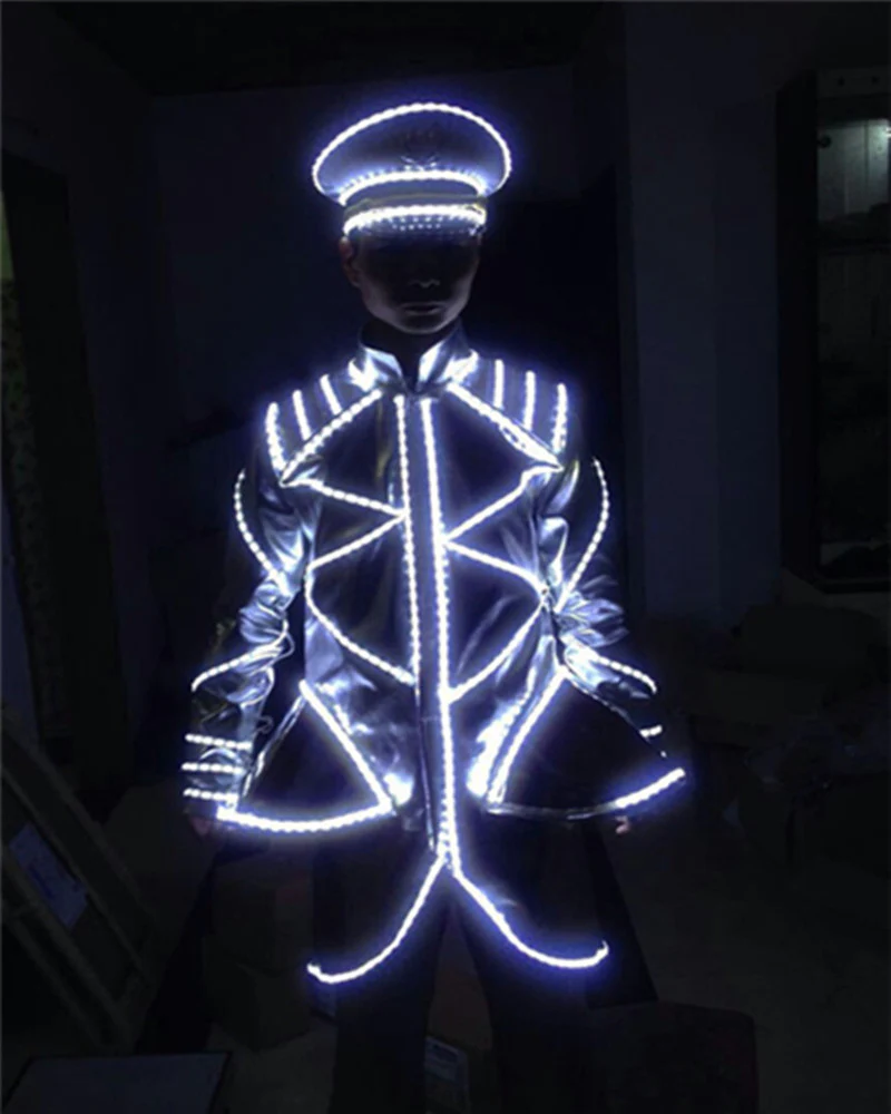 Rave Clothing Led Dj Performance Light-up Costume（Hat And Clothing） - Image 6
