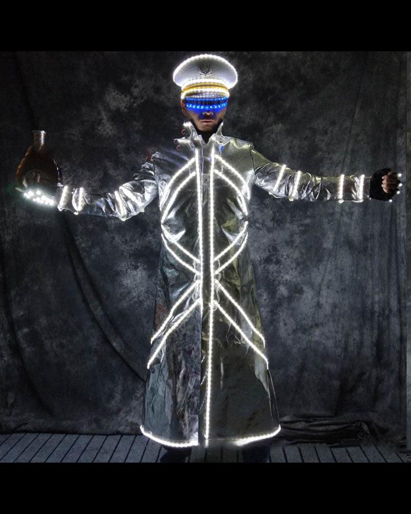 Rave Clothing Led Dj Performance Light-up Costume（Hat And Clothing） - Image 8
