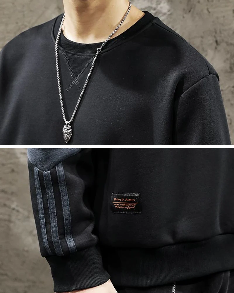 Round Neck Color Block Hoodie - Image 15