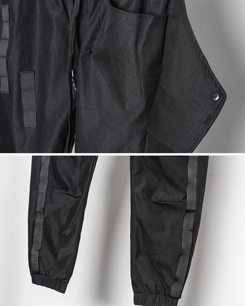 Samurai Functional Patchwork Black Cargo Pants - Image 14
